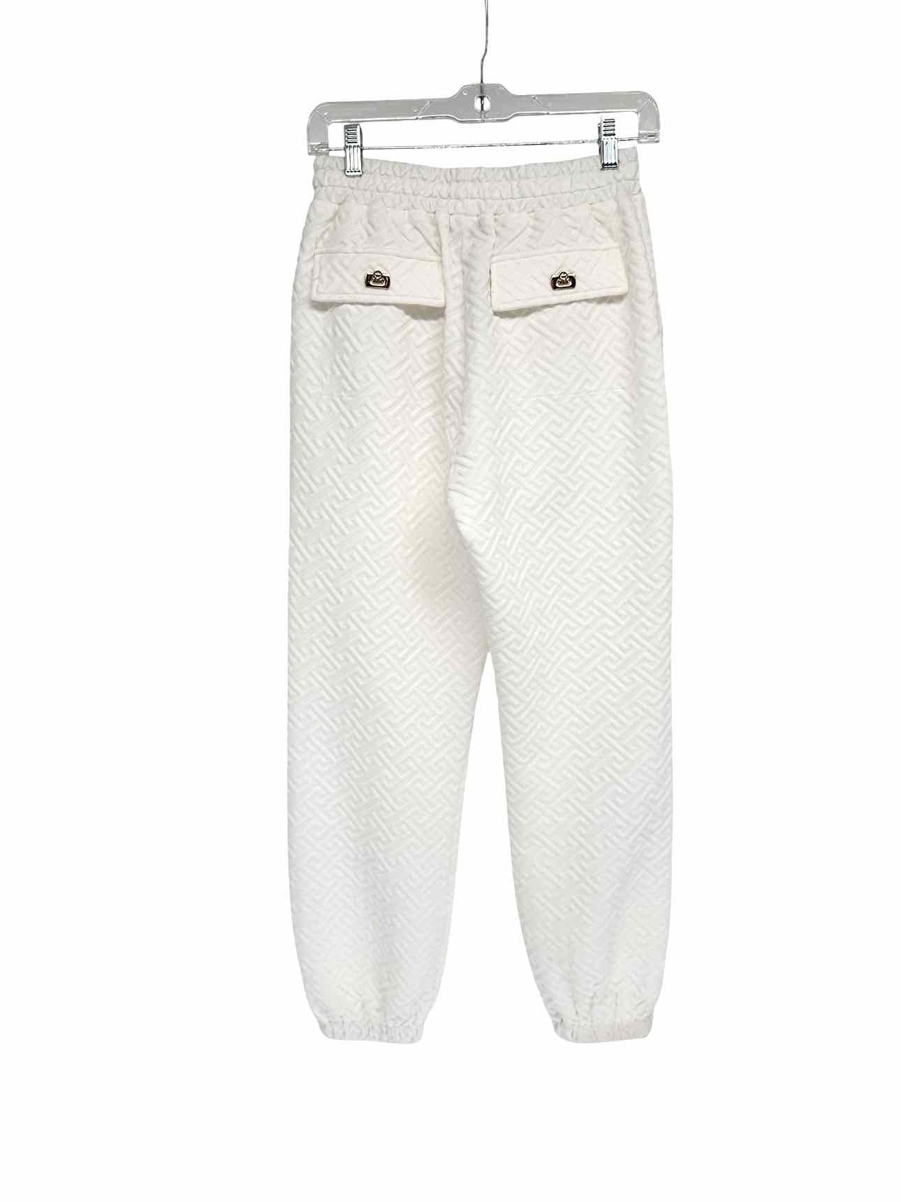 Coco +  Carmen White Phoenix Quilted Drawstring Pants Size S/M **NEW**