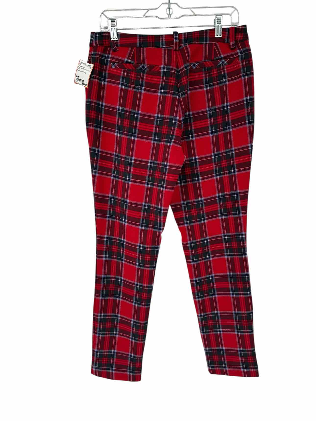 Vineyard Vines Nantucket Plaid Red Pants Size 6