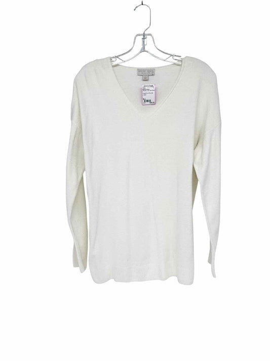 Barefoot Dreams CozyChic Ultra Lite Off-White Sweater Size L