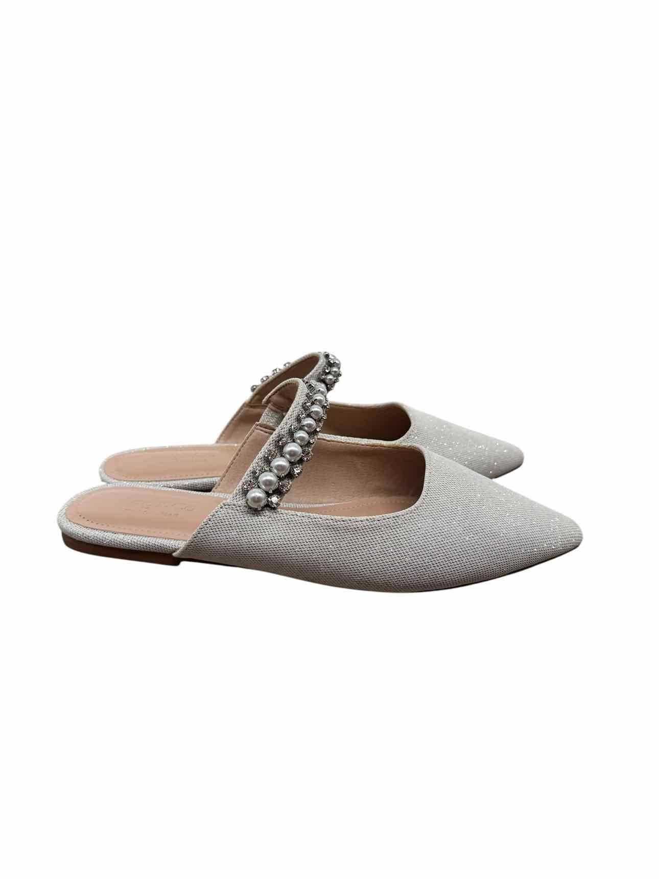 Rag & Co. Silver Mules Shoe Size 9 **NEW**