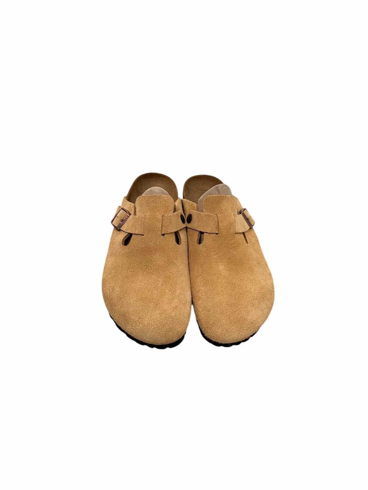 Birkenstock Tan Boston CLogs Shoe Size 9