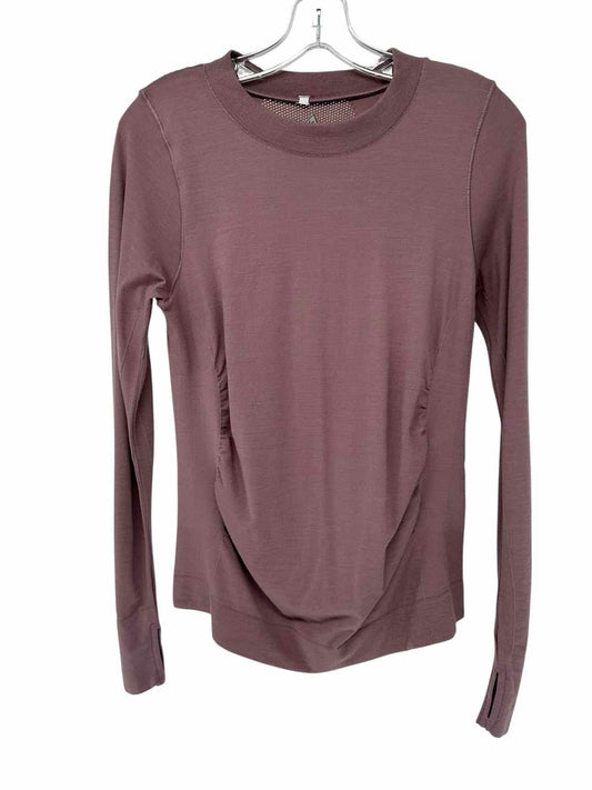 Athleta Foresthill Wool Ascent Top Mauve Size M