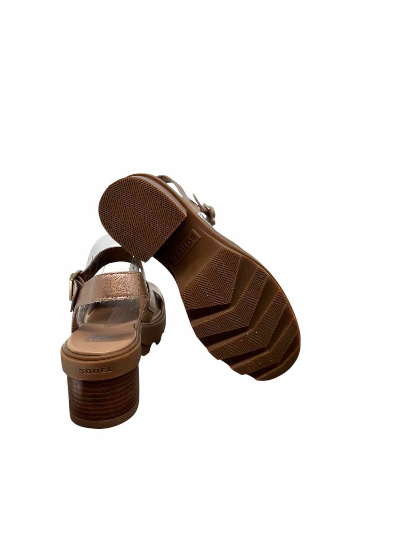 Sorel Joanie Sandals Bronze Shoe Size 7.5