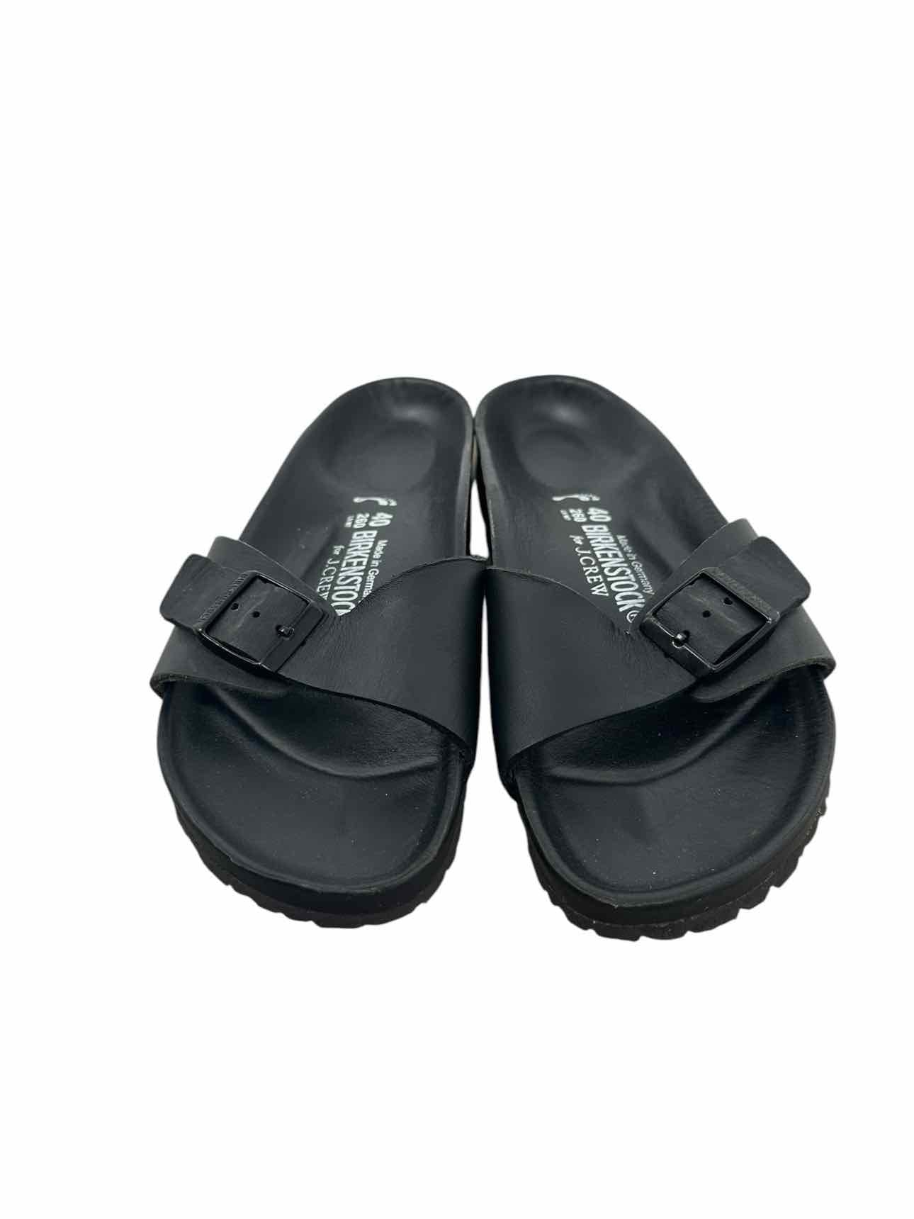 Birkenstocks Madrid Essentials For J.Crew Black Sandals Shoe Size 9