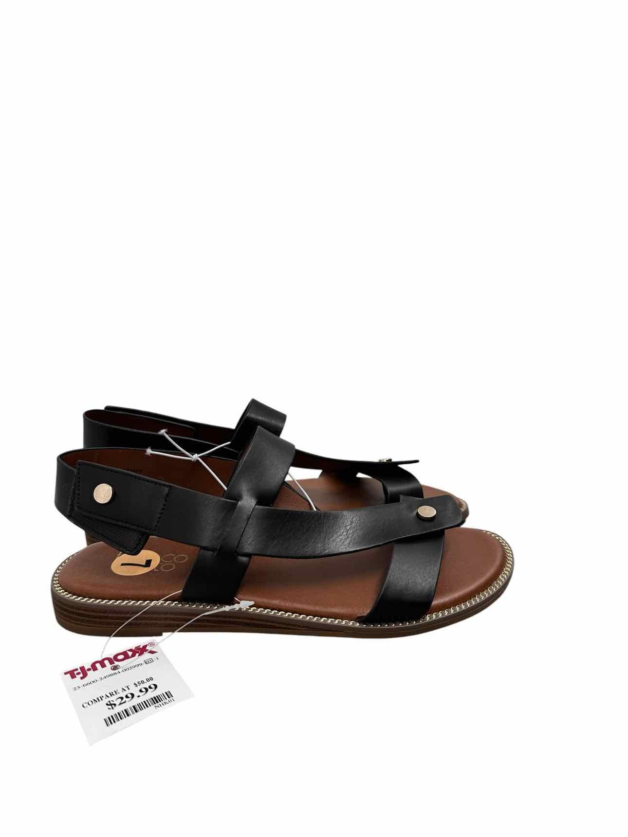 Franco Sorto Genni Black Sandals Shoe Size 7 **NEW**