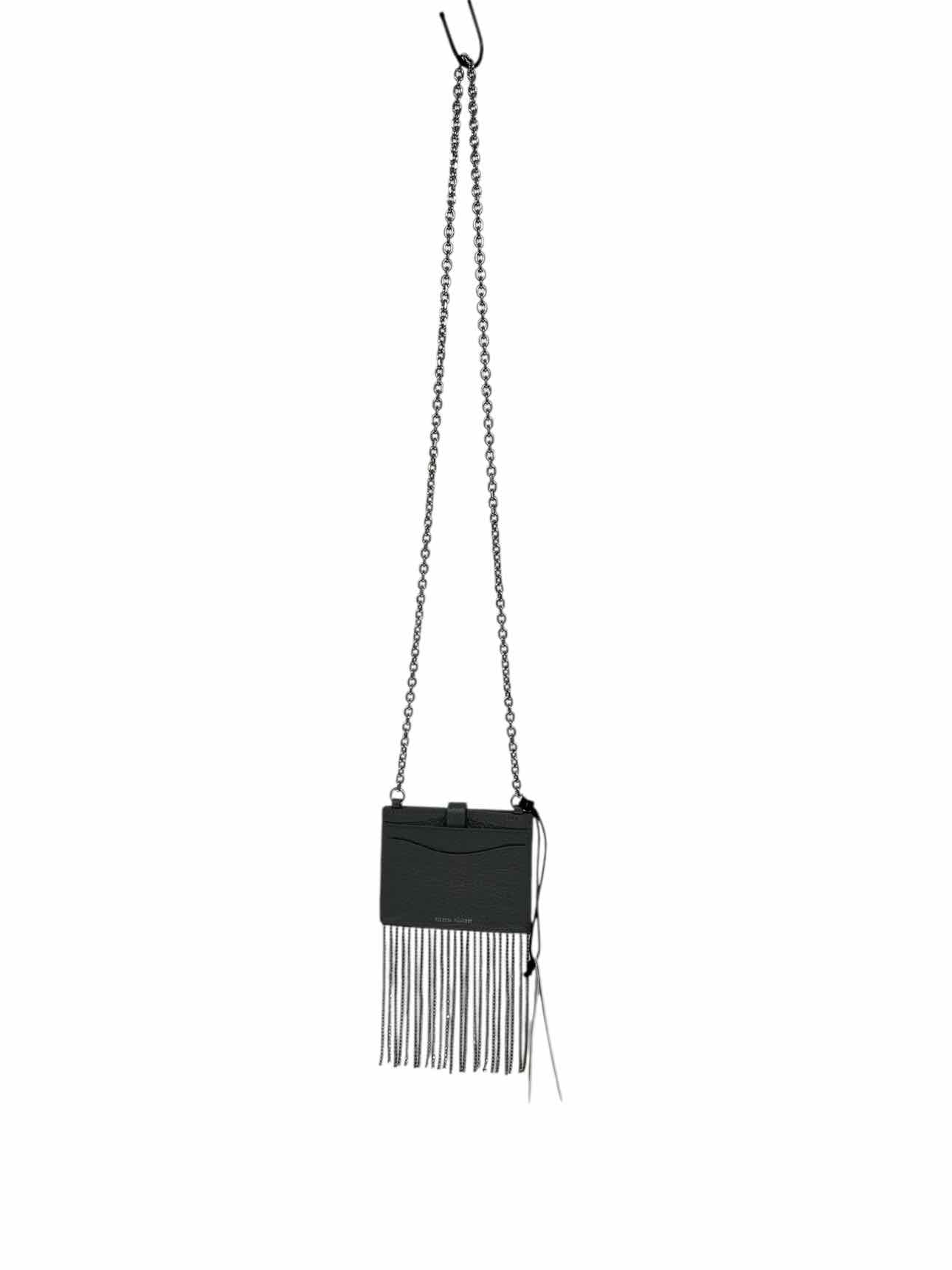 Rebecca Minkoff LG Card Case w/ Chain in Gray **NEW**