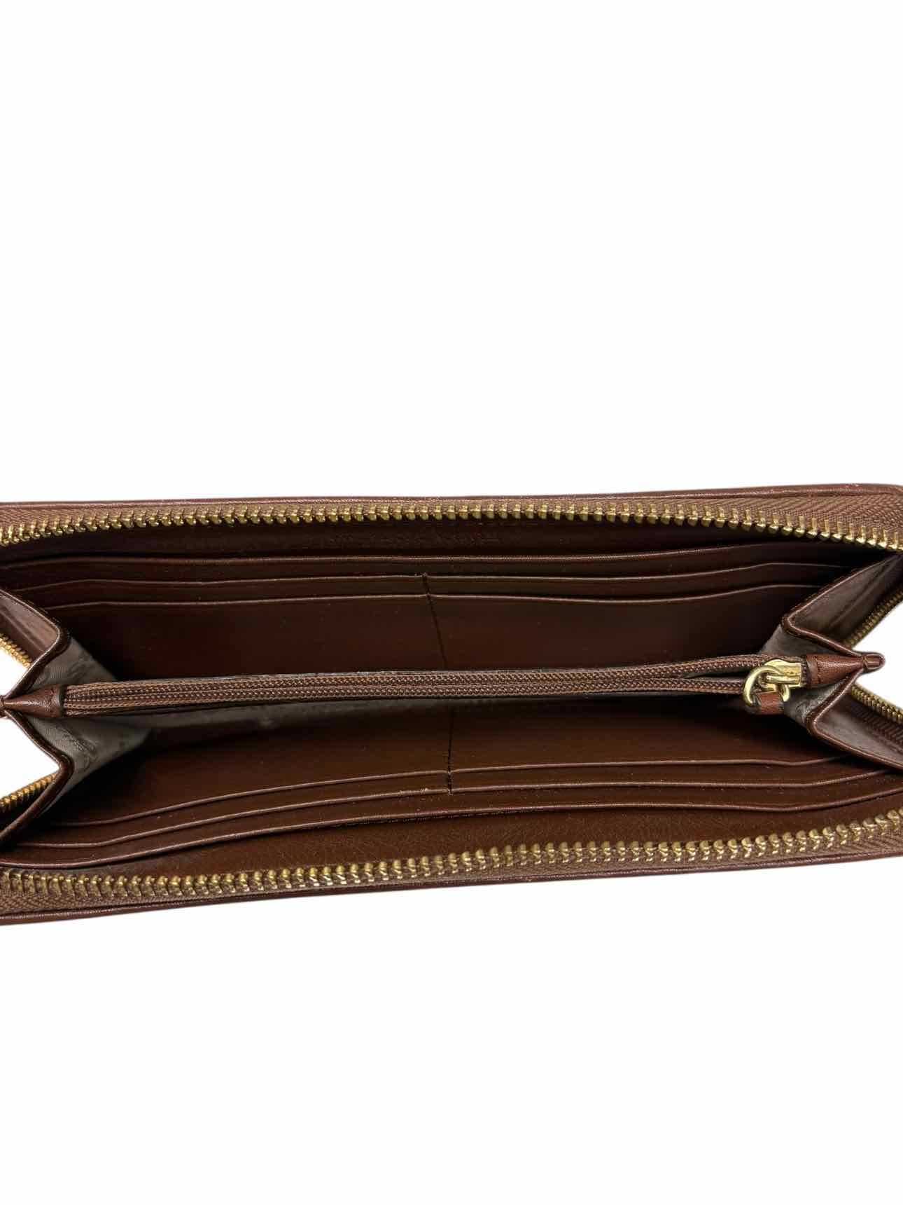 Michael Kors Brown Zip Around Continental Wallet