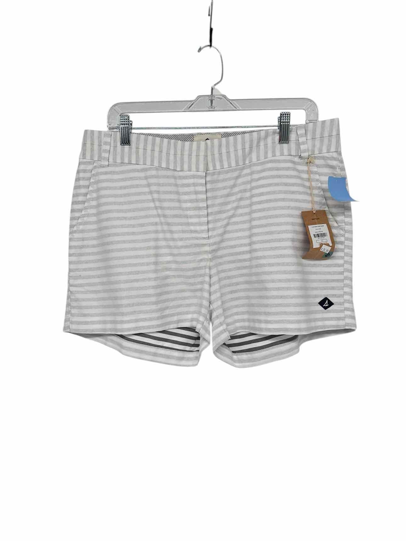 Sperry Gray Stripe Shorts Size 12 **NEW**