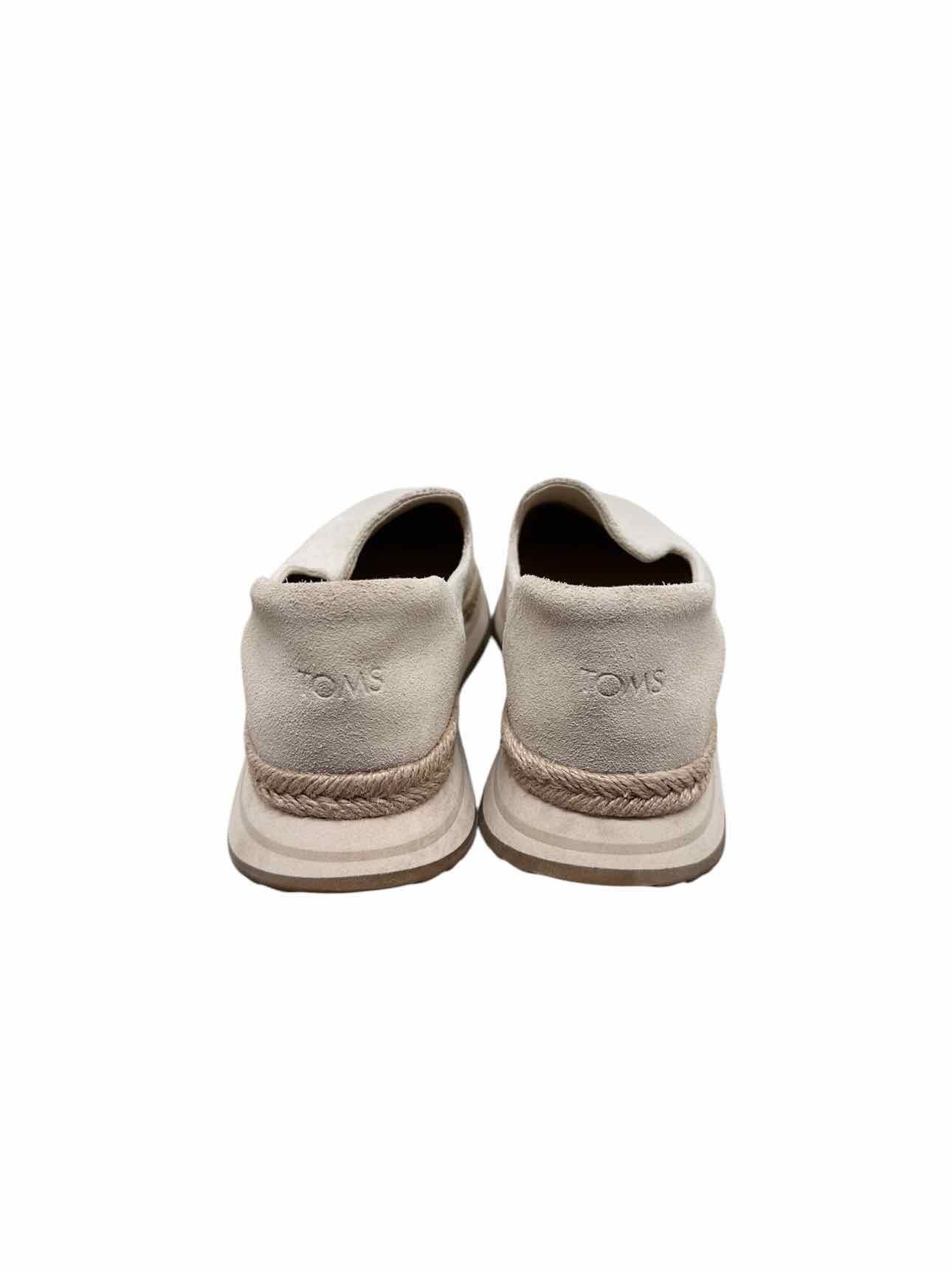 Toms Jocelyn Beige Slip Ons Shoe Size 8