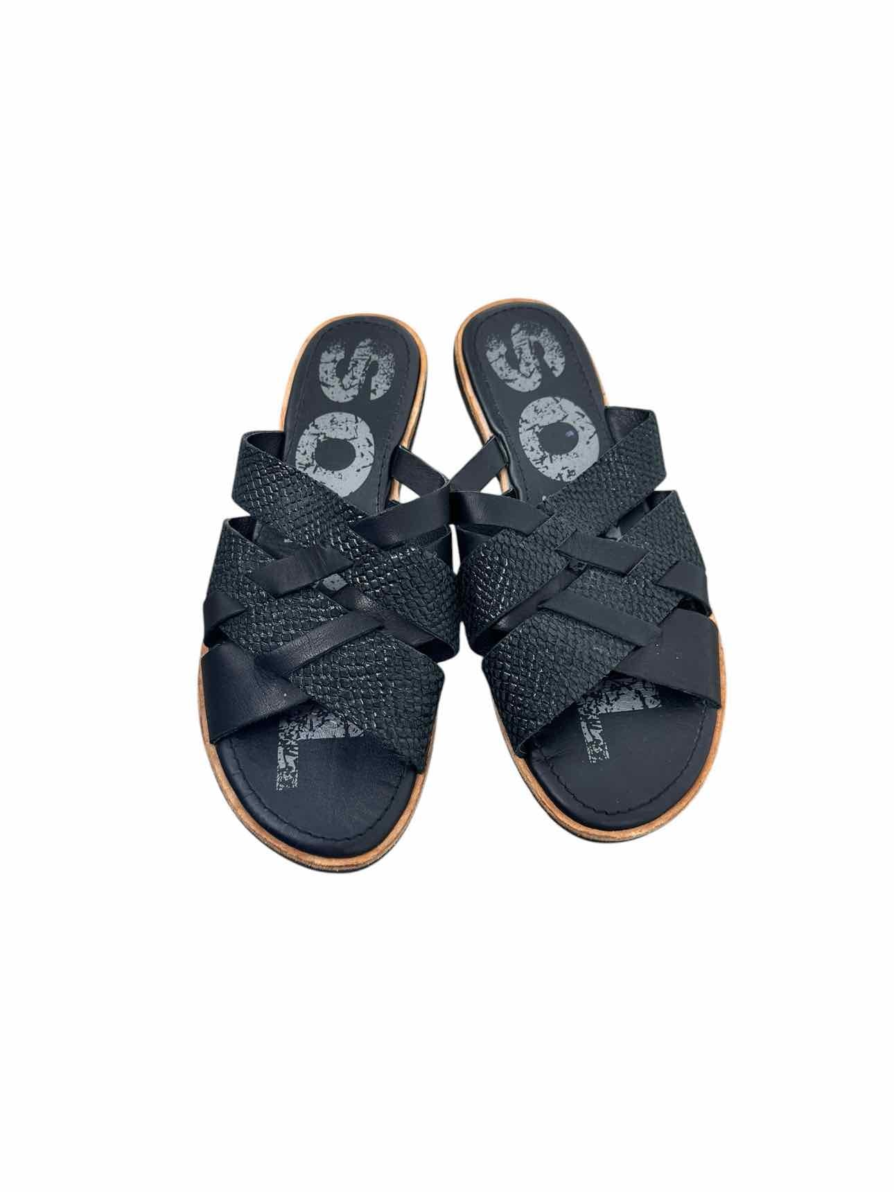 Sorel Ella Slides Black Shoe Size 7.5