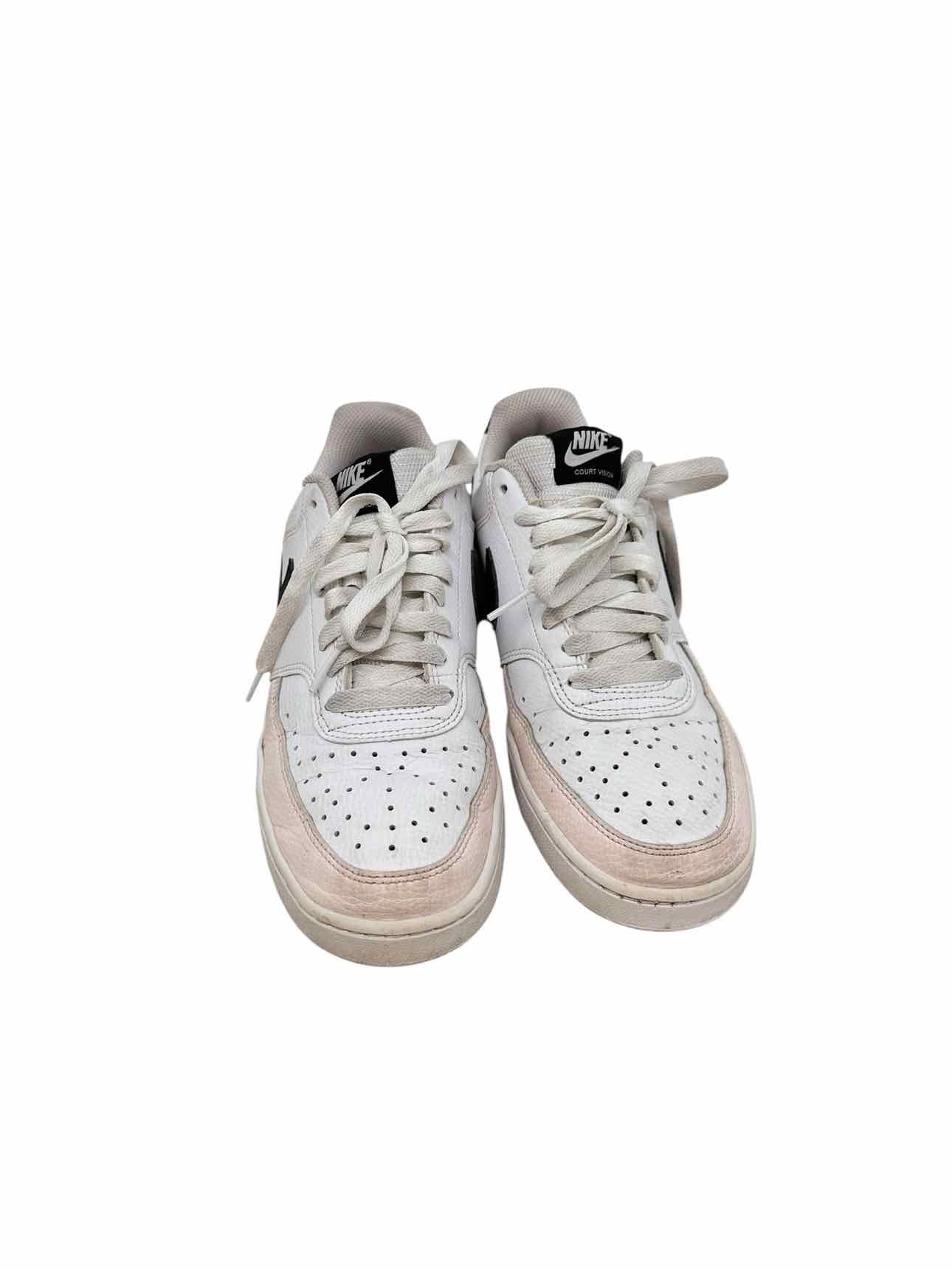Nike Court Vision Low White Sneakers Shoe Size 9