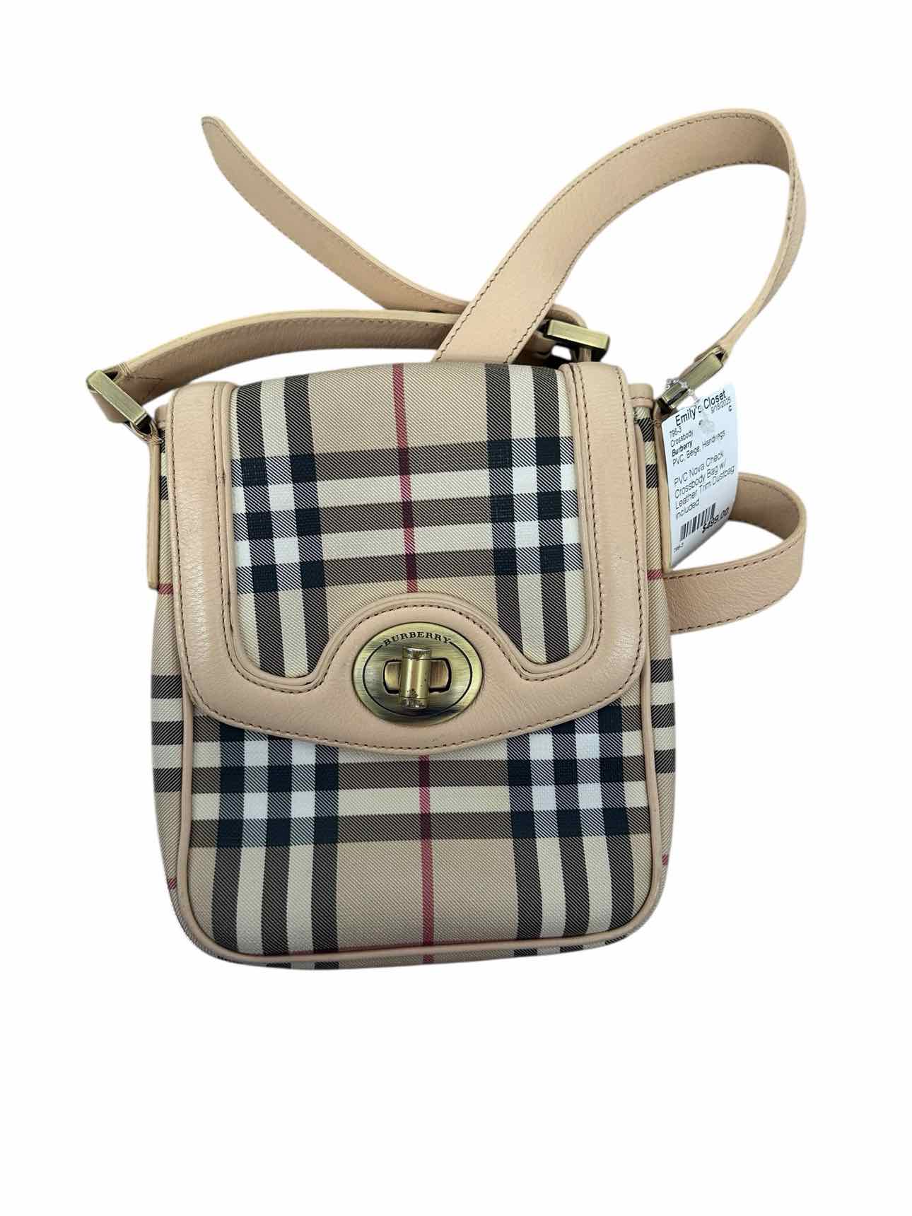 Burberry PVC Nova Check Crossbody Bag