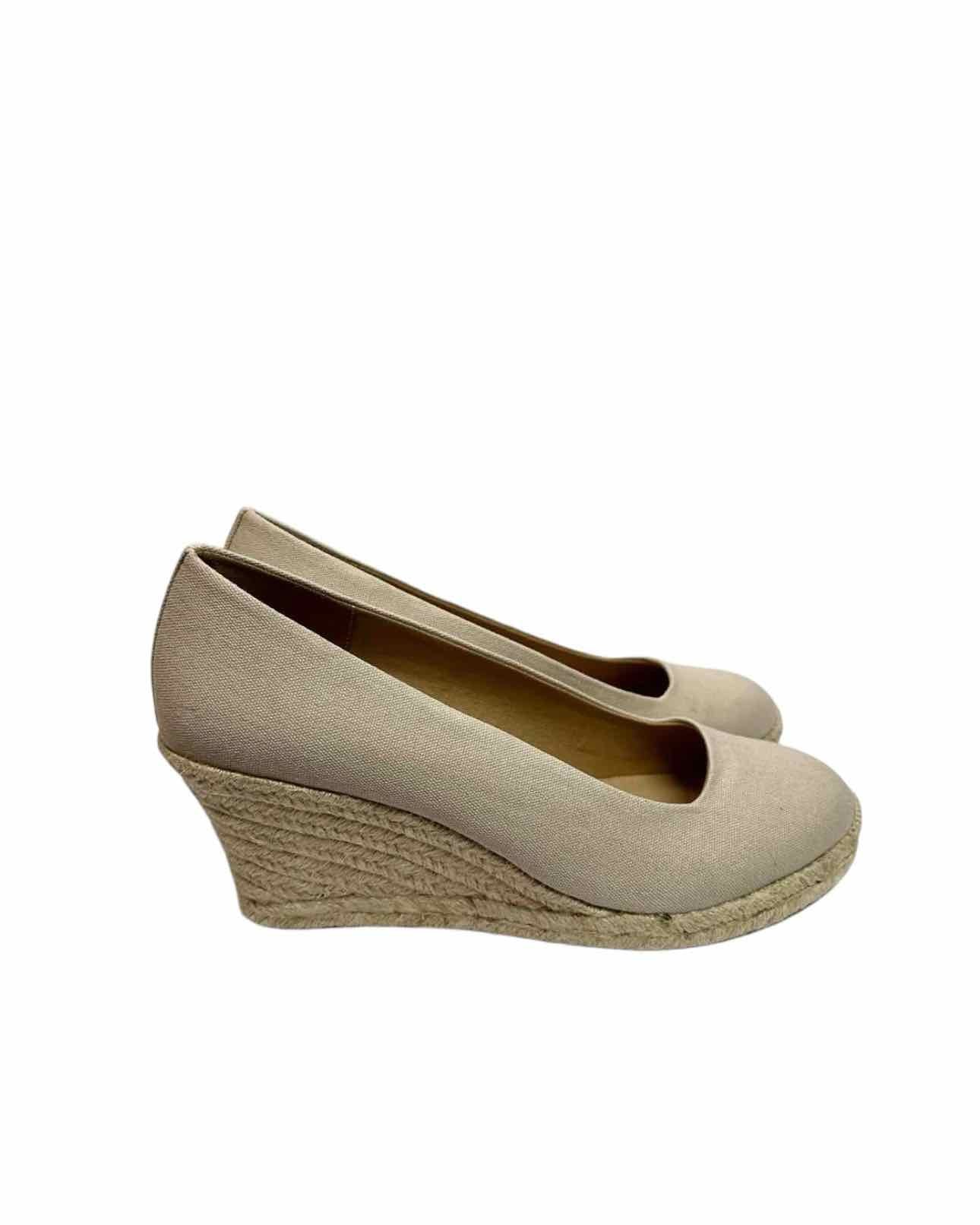 J. Crew Beige Wedge Espadrilles **NEW**