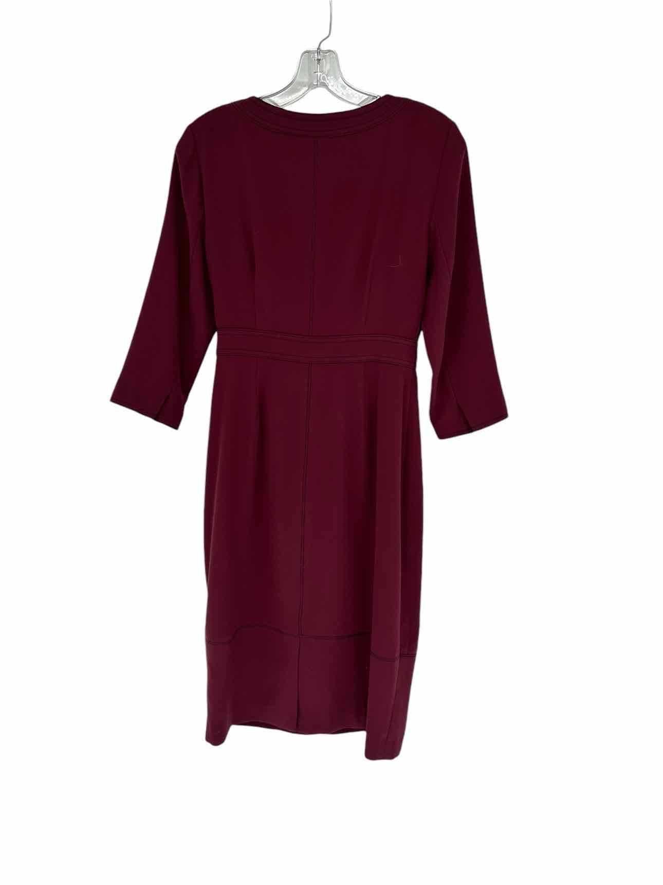 Boden Maroon 3/4 Sleeve Dress SIZE 10P