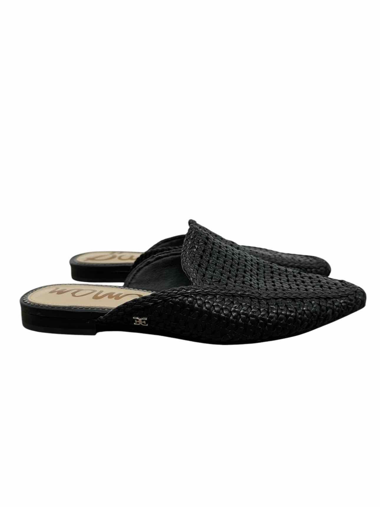 Sam Edelman Elva Woven Mule Black Shoe Size 8.5