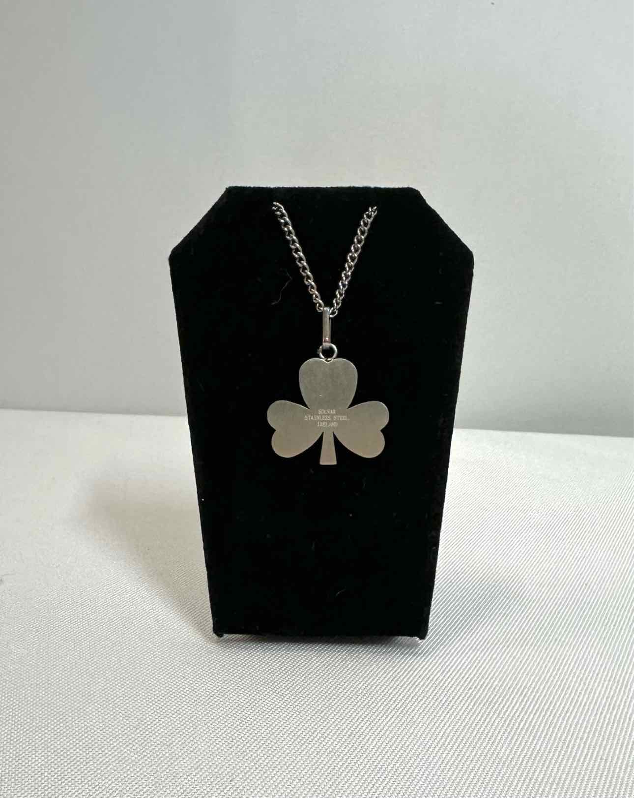 Stainless Steel Shamrock Necklace