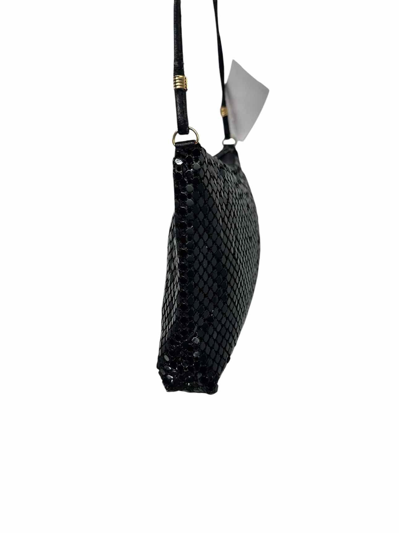 Whiting & Davis Black Metal Mesh Shoulder Bag