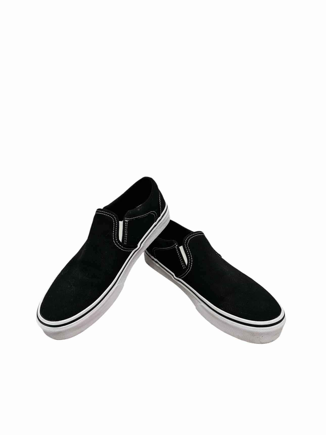 Vans Black Shoe Size 7.5 Slip Ons