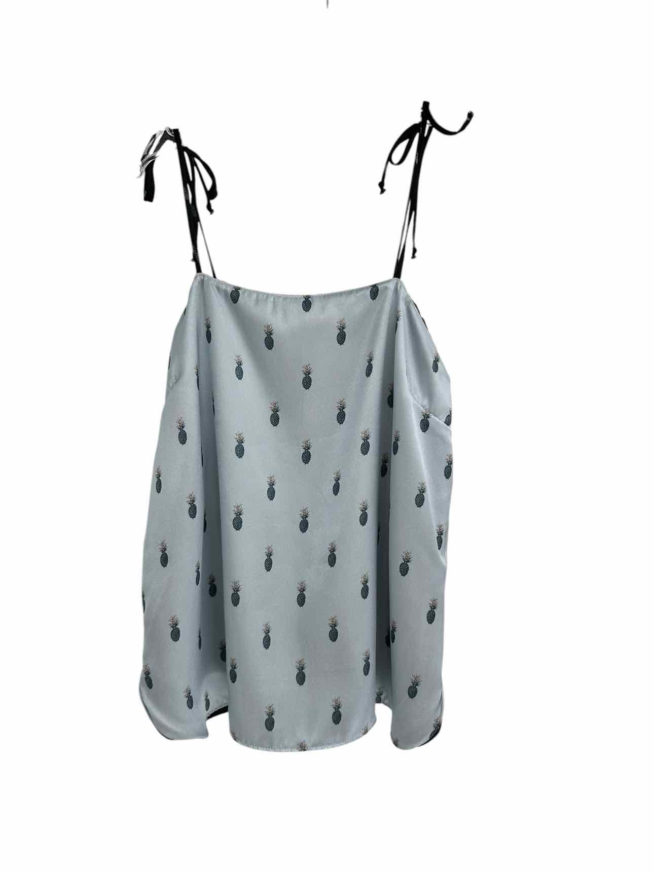 Sam & Lavi Anthropologie Reversible Pineapple Print Tank Top Size XS
