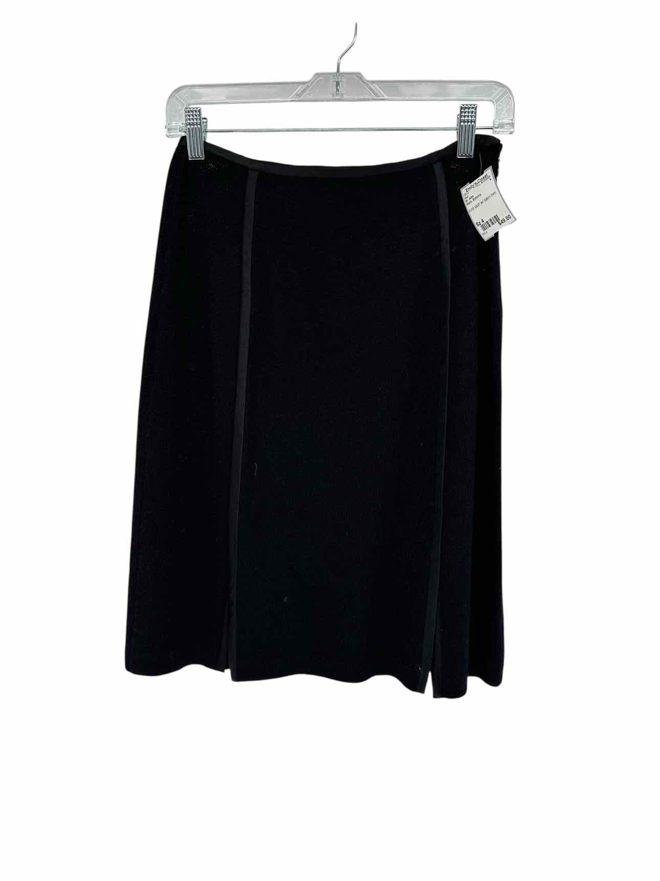 St. John Black Size 4 Skirt