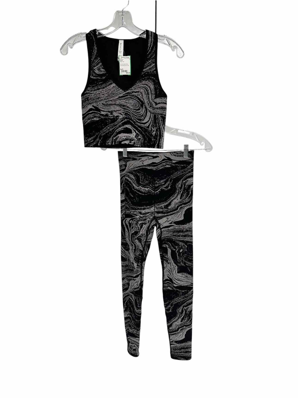 Athleta Aurora Seamless Shine Workout Set Black Size S