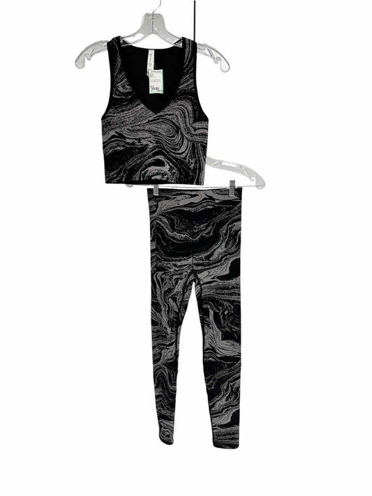 Athleta Aurora Seamless Shine Workout Set Black Size S