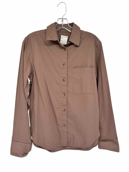 Lululemon Relaxed Fit Button Down Shirt Brown Size 2
