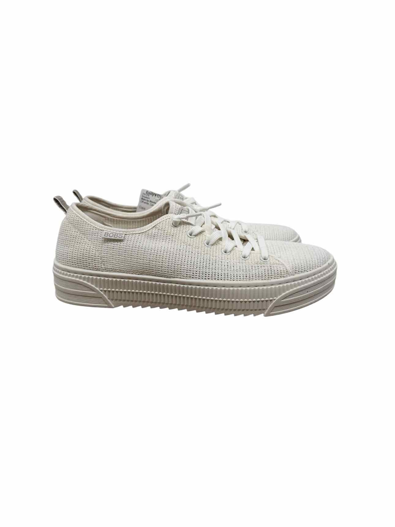 Bobs by Skechers Off-White Copa Sneakers Shoe Size 10