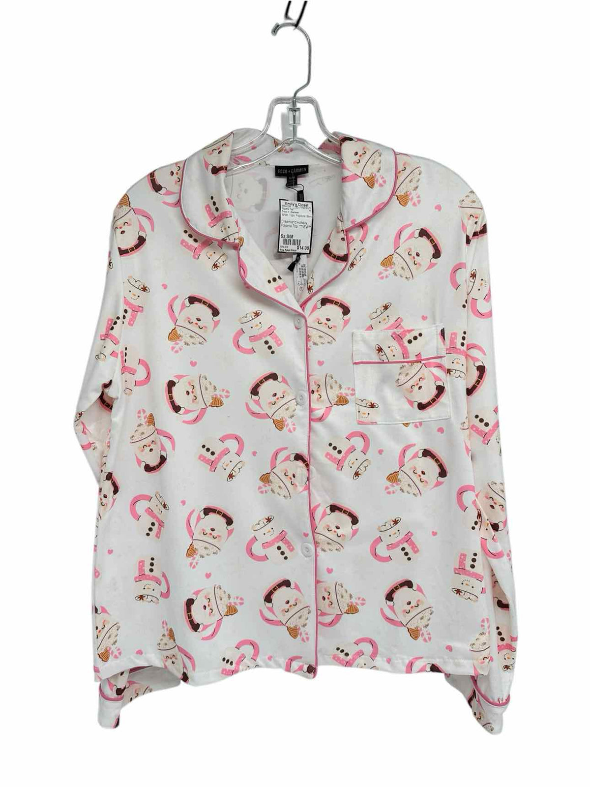 Coco +  Carmen Dreamland Holiday Pajama Top Size S/M **NEW**