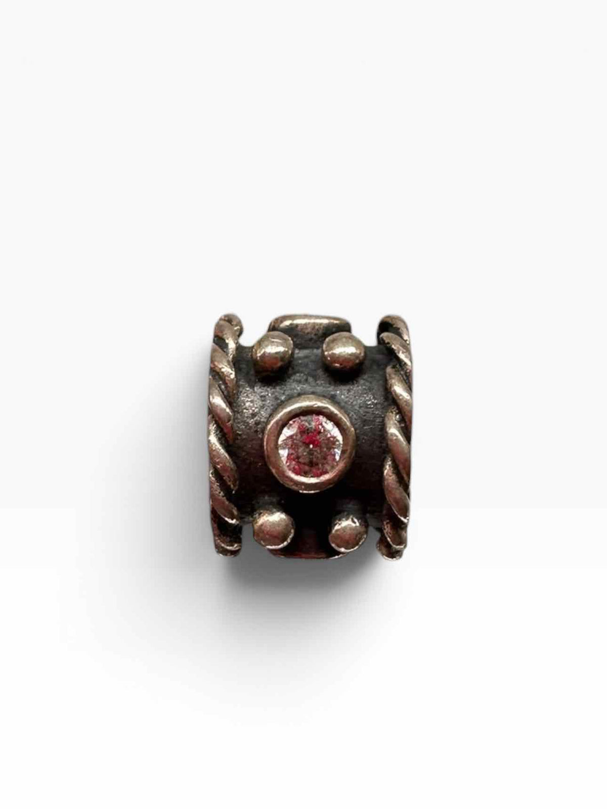 Pandora Onyx Crown Cubic Zirconia Charm