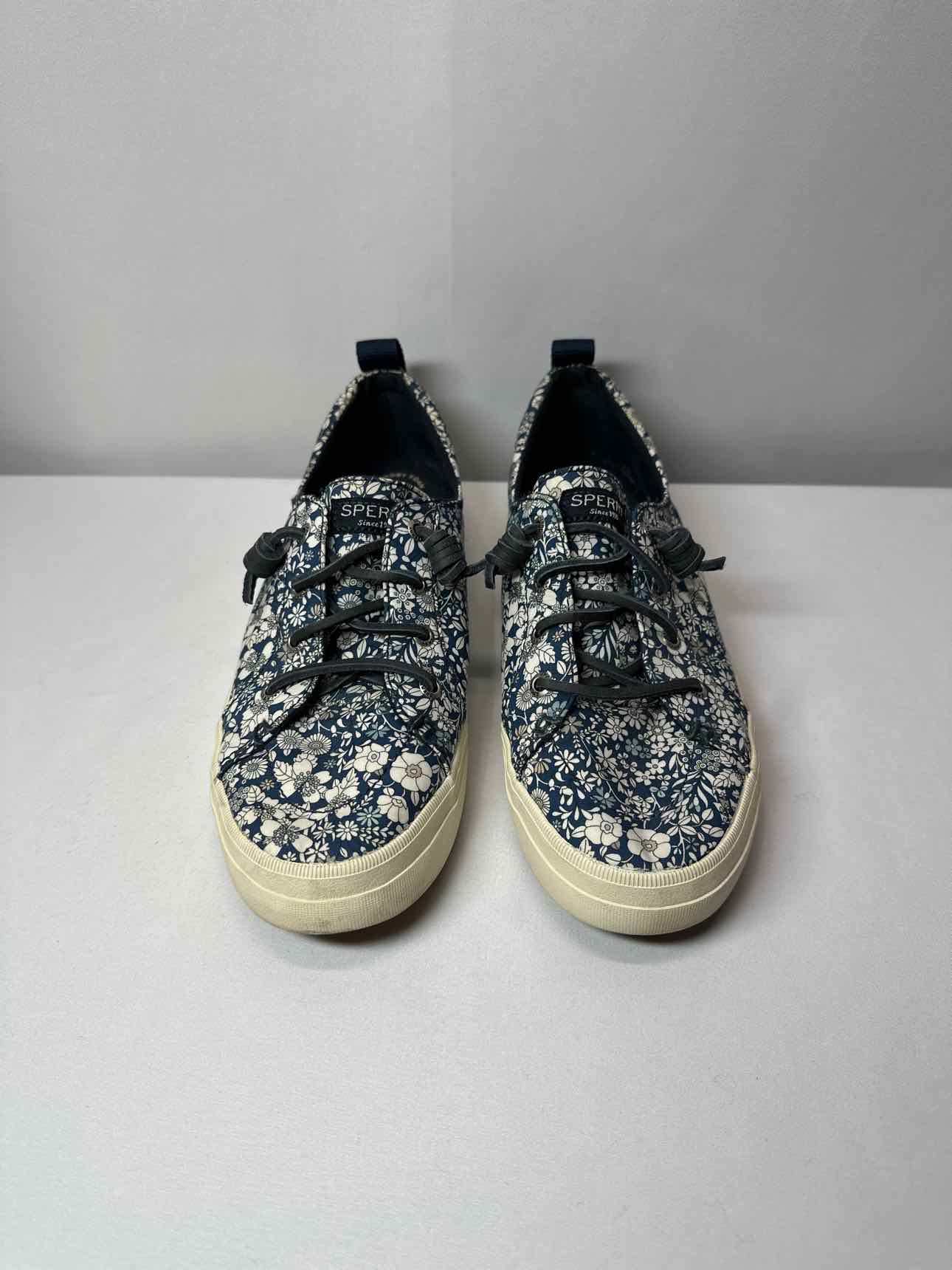 Sperry Navy Floral Sneakers