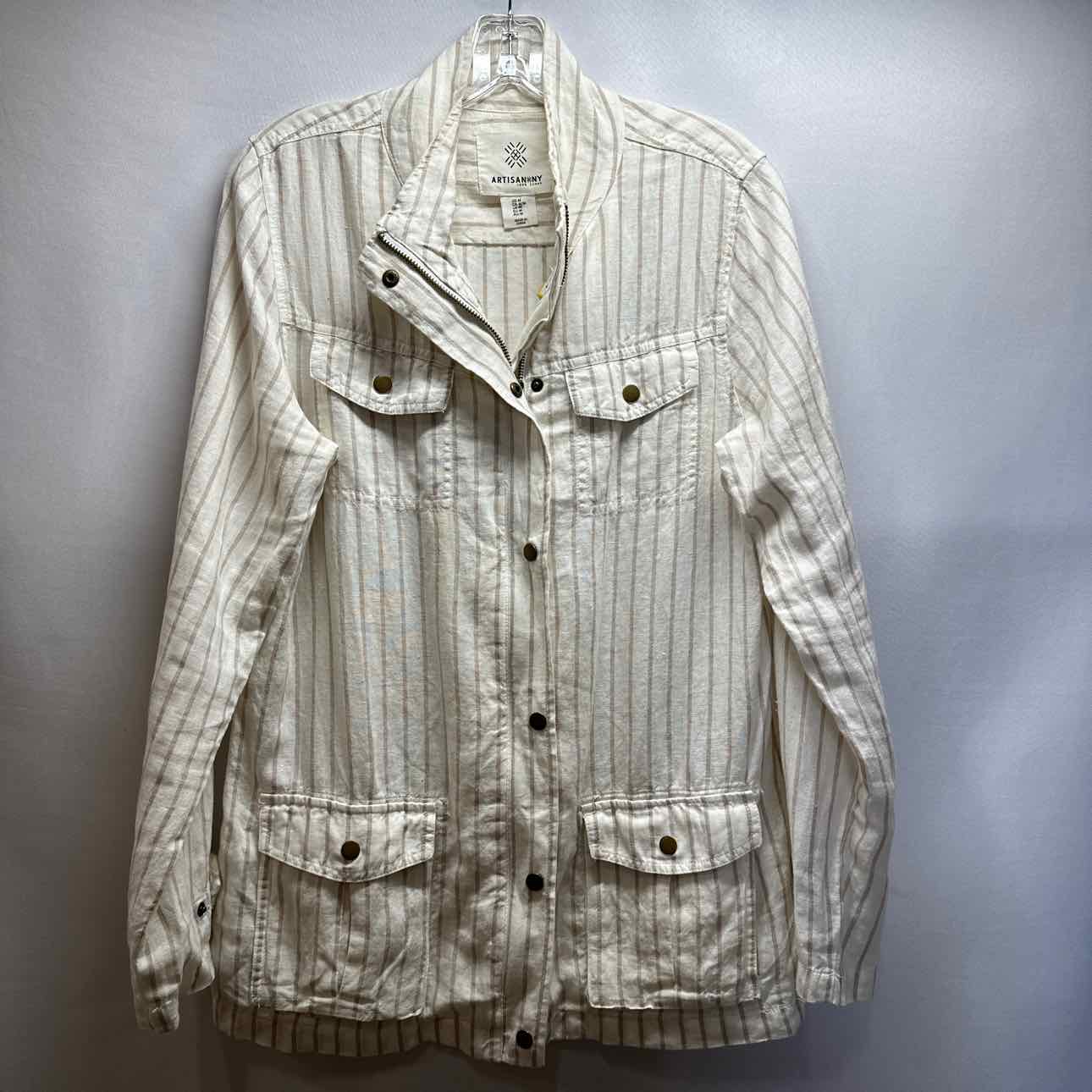 Artisan NY Off-White Stripe Spring Jacket