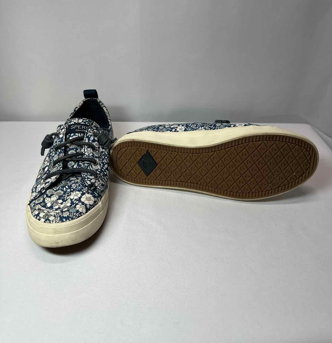 Sperry Navy Floral Sneakers