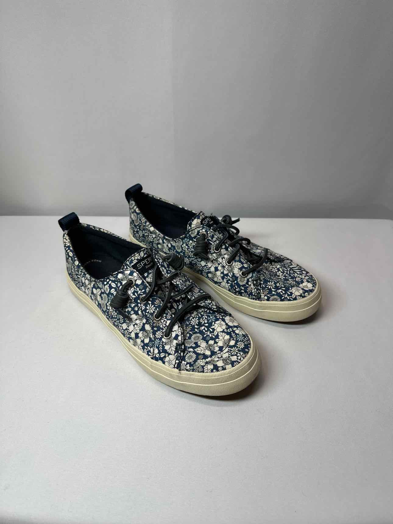 Sperry Navy Floral Sneakers